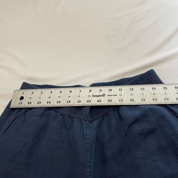 Michael Stars Blue Linen Cropped Crop Pants Size Medium - Picture 4 of 9